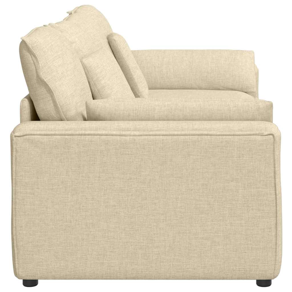 vidaXL Sofa modułowa z poduszkami, kremowa