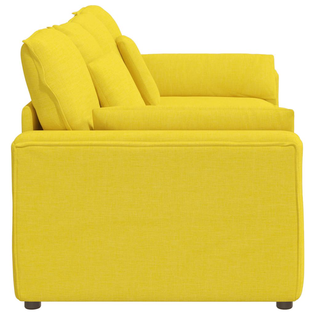 vidaXL Sofa modułowa z poduszkami, jasnożółta