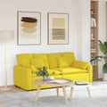 vidaXL Sofa modułowa z poduszkami, jasnożółta