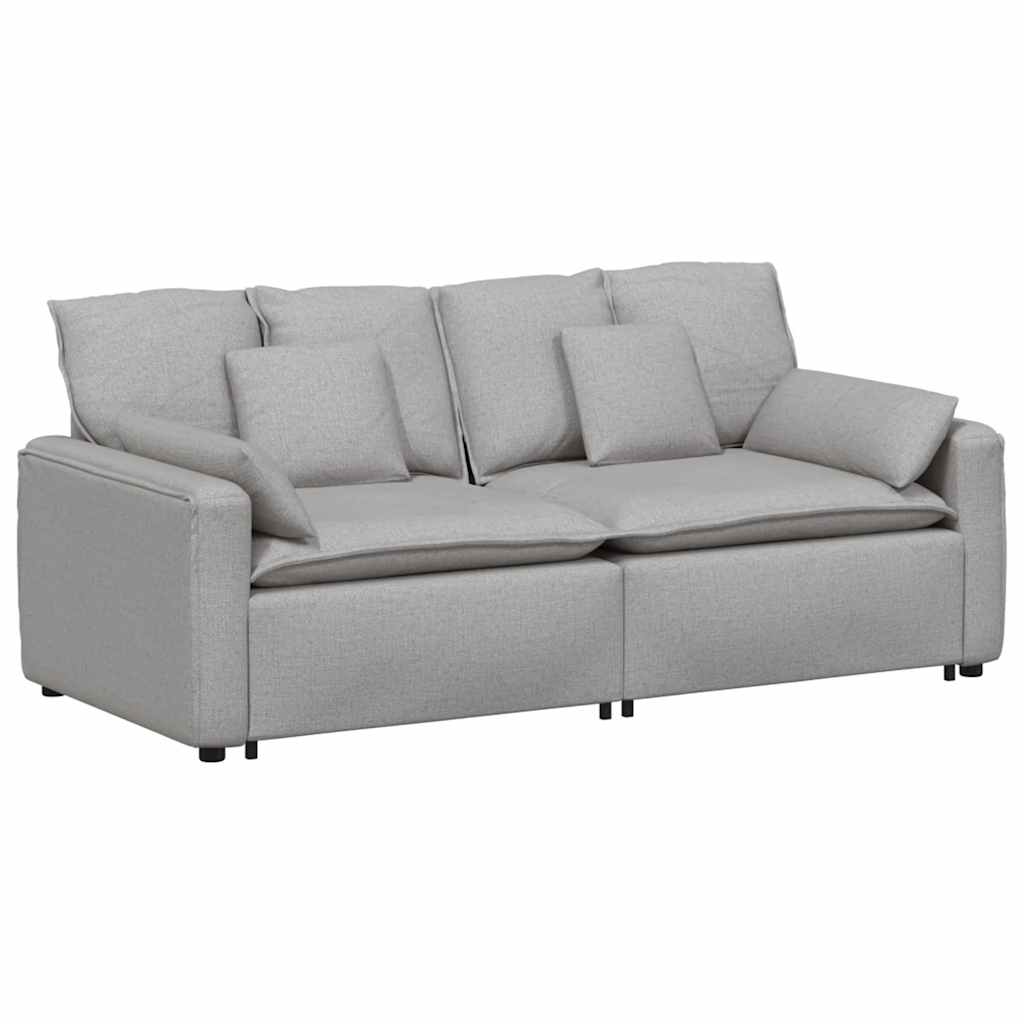 vidaXL Sofa modułowa z poduszkami, szara obłok