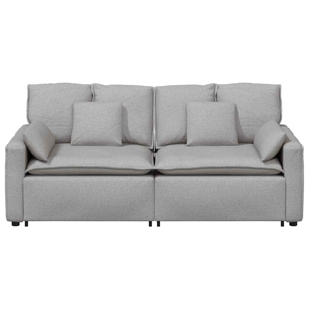 vidaXL Sofa modułowa z poduszkami, szara obłok