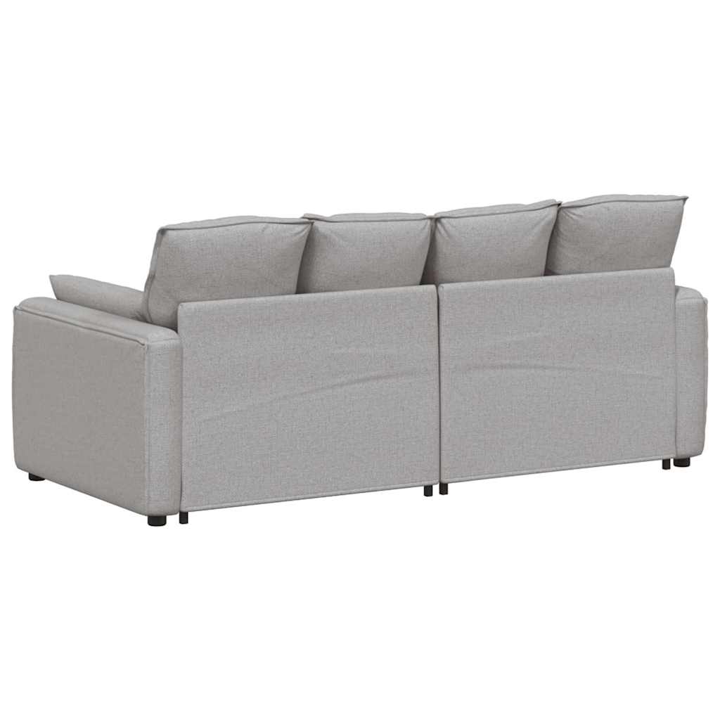 vidaXL Sofa modułowa z poduszkami, szara obłok