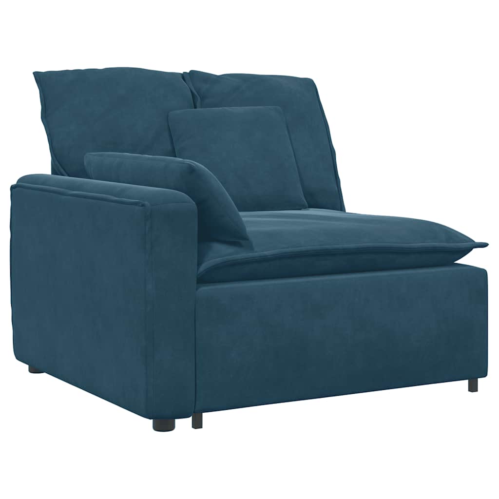 vidaXL Sofa modułowa z poduszkami, niebieska