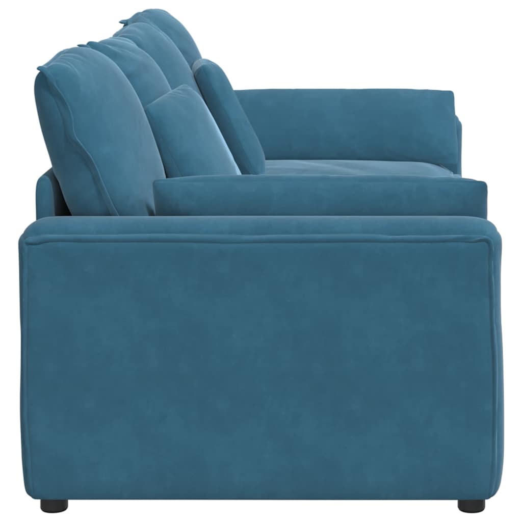 vidaXL Sofa modułowa z poduszkami, niebieska