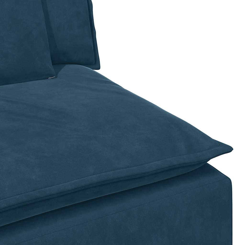 vidaXL Sofa modułowa z poduszkami, niebieska