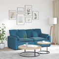 vidaXL Sofa modułowa z poduszkami, niebieska