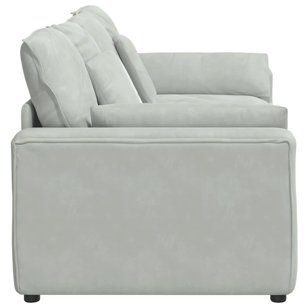 vidaXL Sofa modułowa z poduszkami, jasnoszara