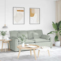 vidaXL Sofa modułowa z poduszkami, jasnoszara
