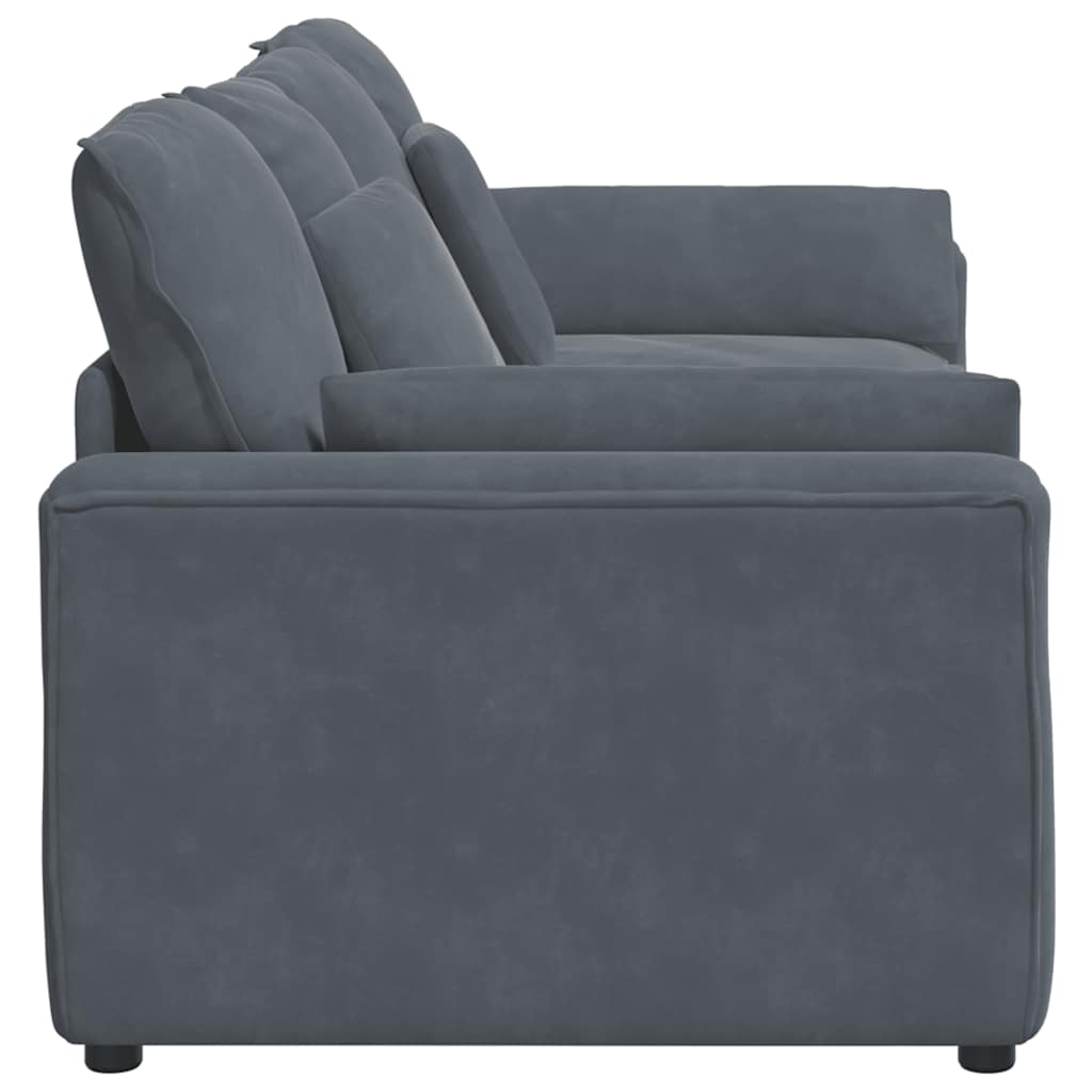 vidaXL Sofa modułowa z poduszkami ciemnoszara