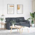 vidaXL Sofa modułowa z poduszkami ciemnoszara