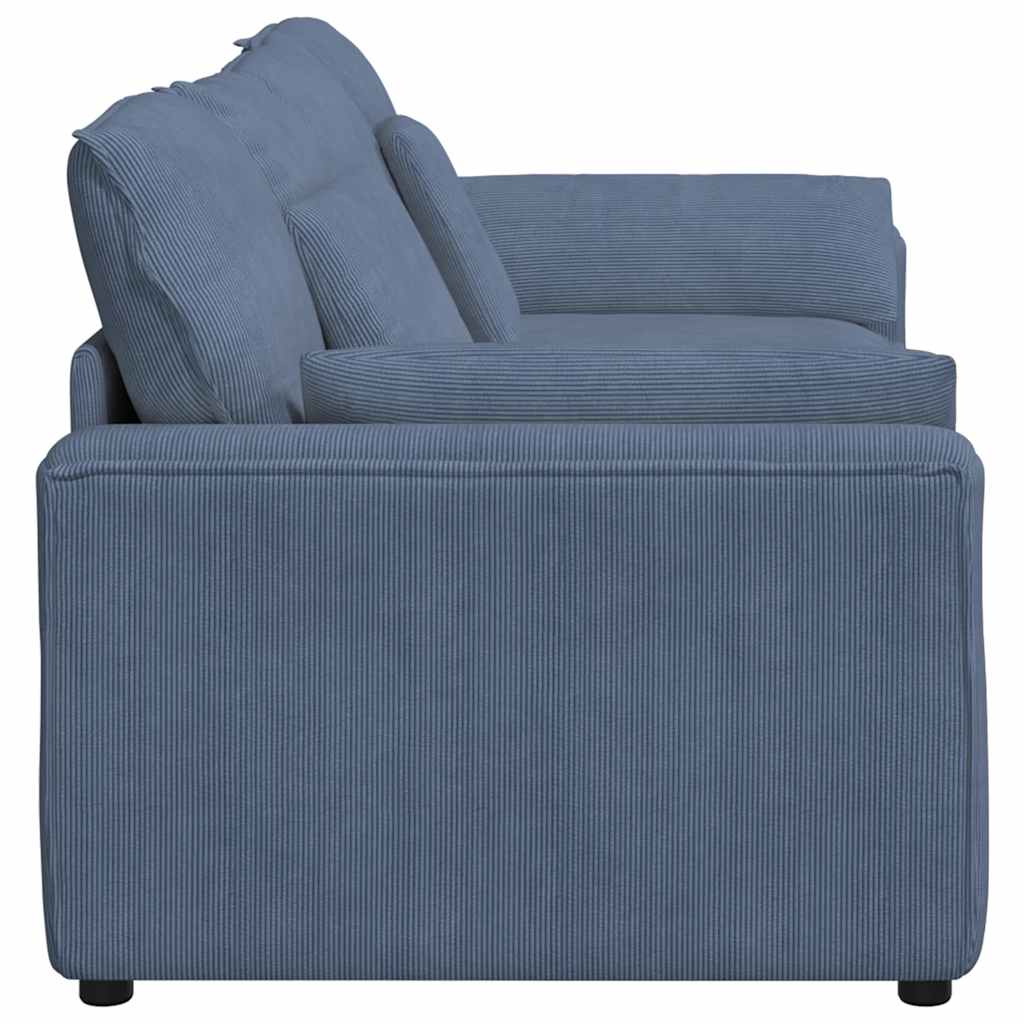 vidaXL Sofa modułowa z poduszkami, niebieska