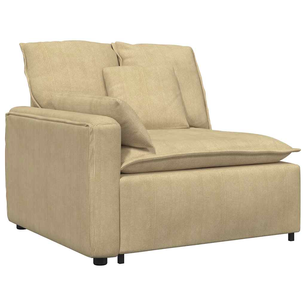 vidaXL Sofa modułowa z poduszkami, szarozielona