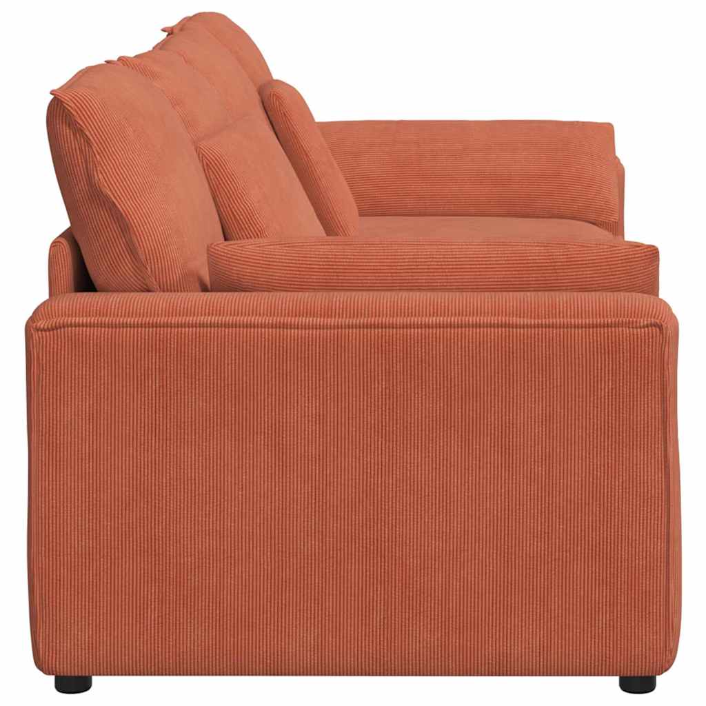 vidaXL Sofa modułowa z poduszkami, czerwono-pomarańczowa