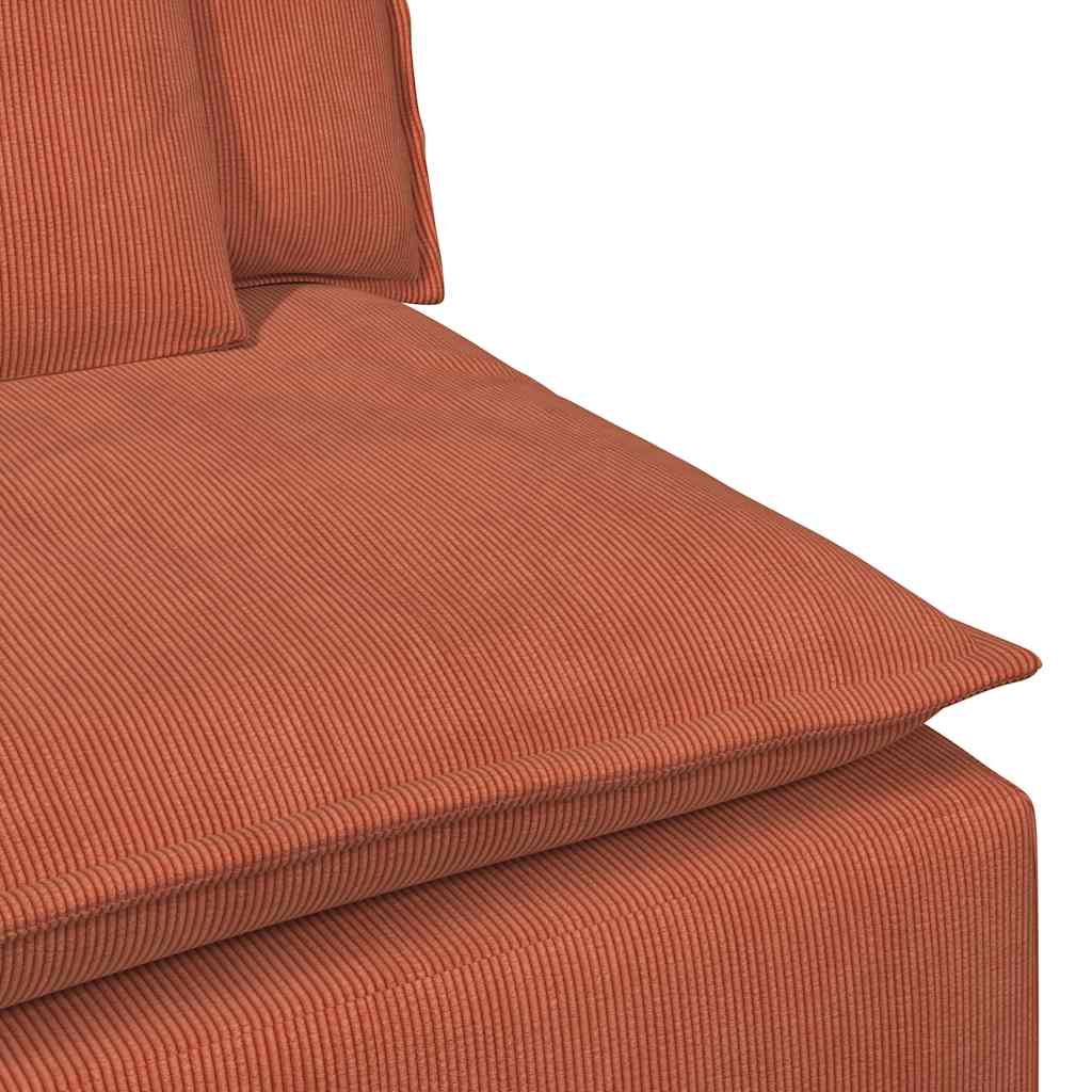 vidaXL Sofa modułowa z poduszkami, czerwono-pomarańczowa