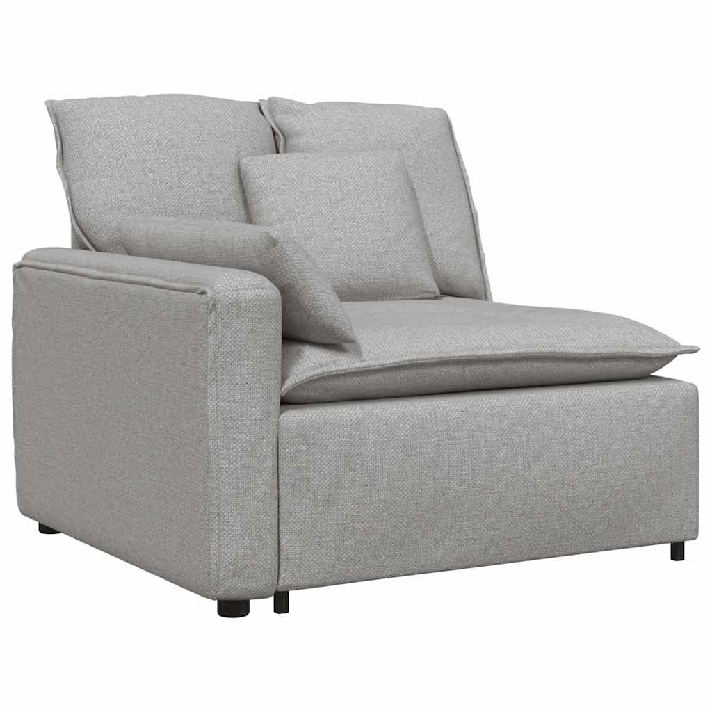 vidaXL Sofa modułowa z poduszkami Tkanina Cloud Grey