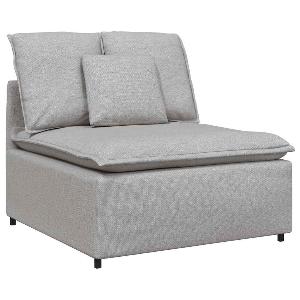 vidaXL Sofa modułowa z poduszkami Tkanina Cloud Grey
