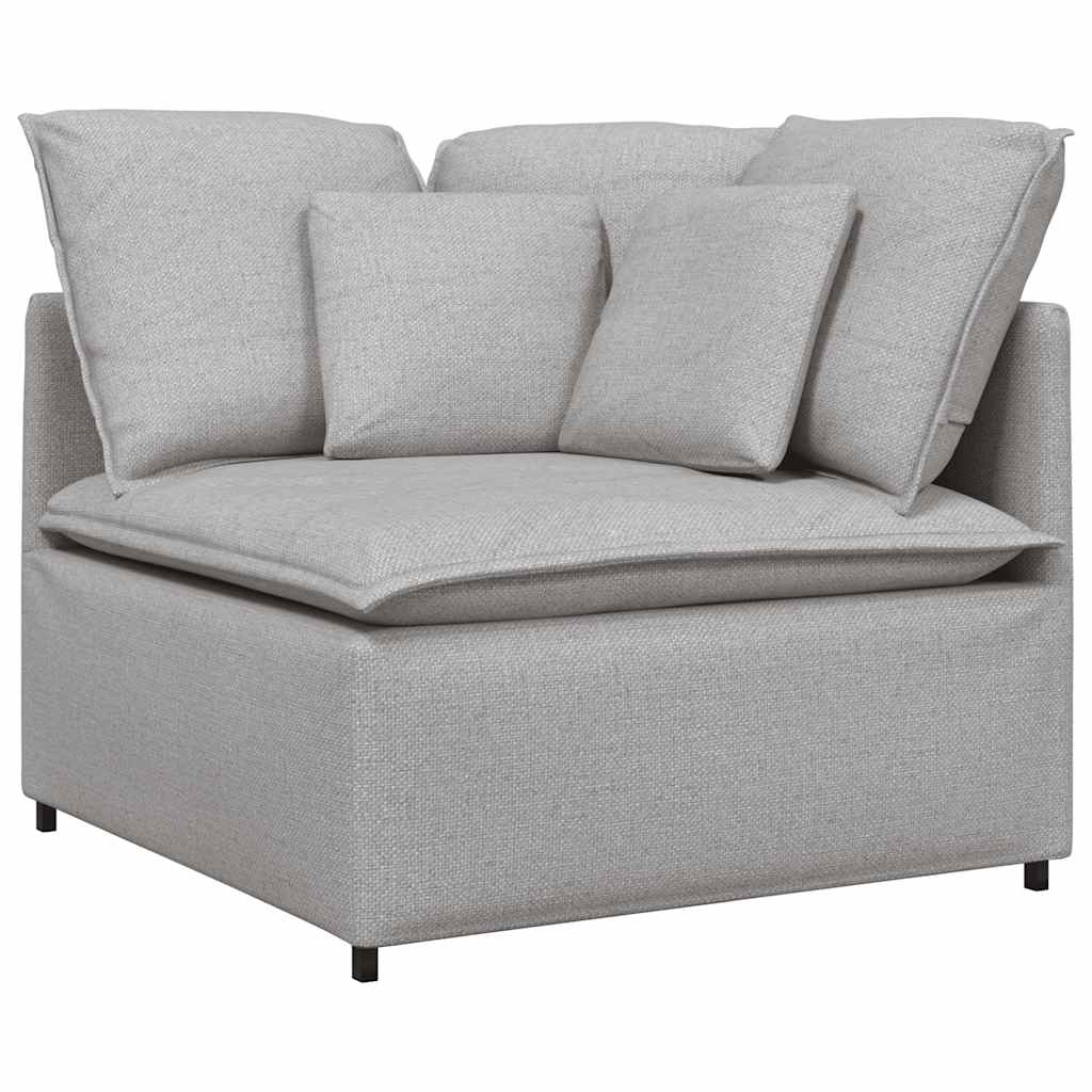 vidaXL Sofa modułowa z poduszkami Tkanina Cloud Grey