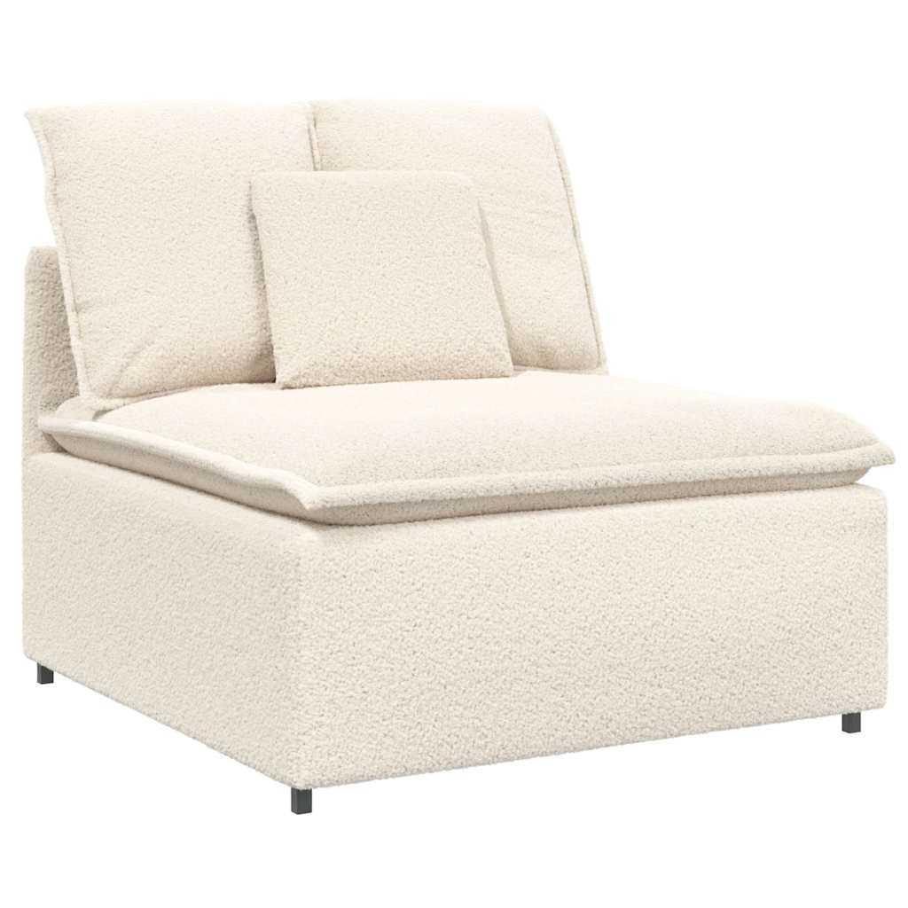 vidaXL Sofa modułowa z podnóżkiem i poduszkami Tkanina przypominająca