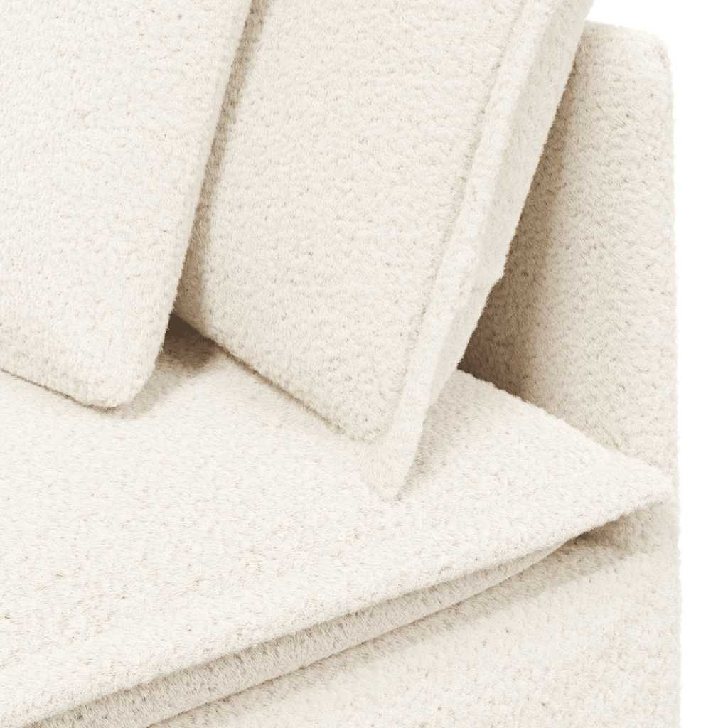 vidaXL Sofa modułowa z podnóżkiem i poduszkami Tkanina przypominająca