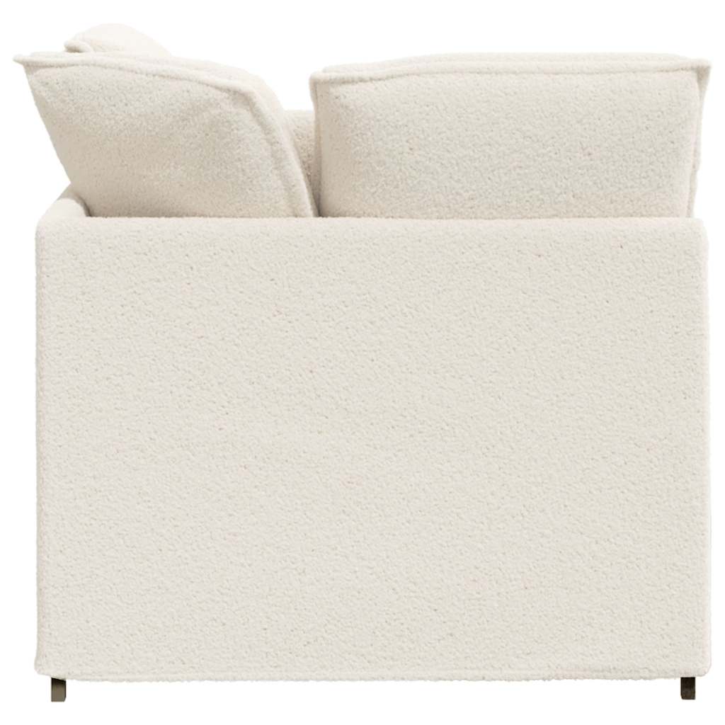 vidaXL Sofa modułowa z podnóżkiem i poduszkami Tkanina przypominająca