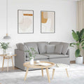 vidaXL Sofa modułowa z poduszkami Tkanina Cloud Grey
