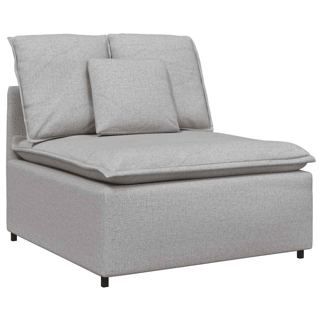 vidaXL Sofa modułowa z poduszkami Tkanina Cloud Grey