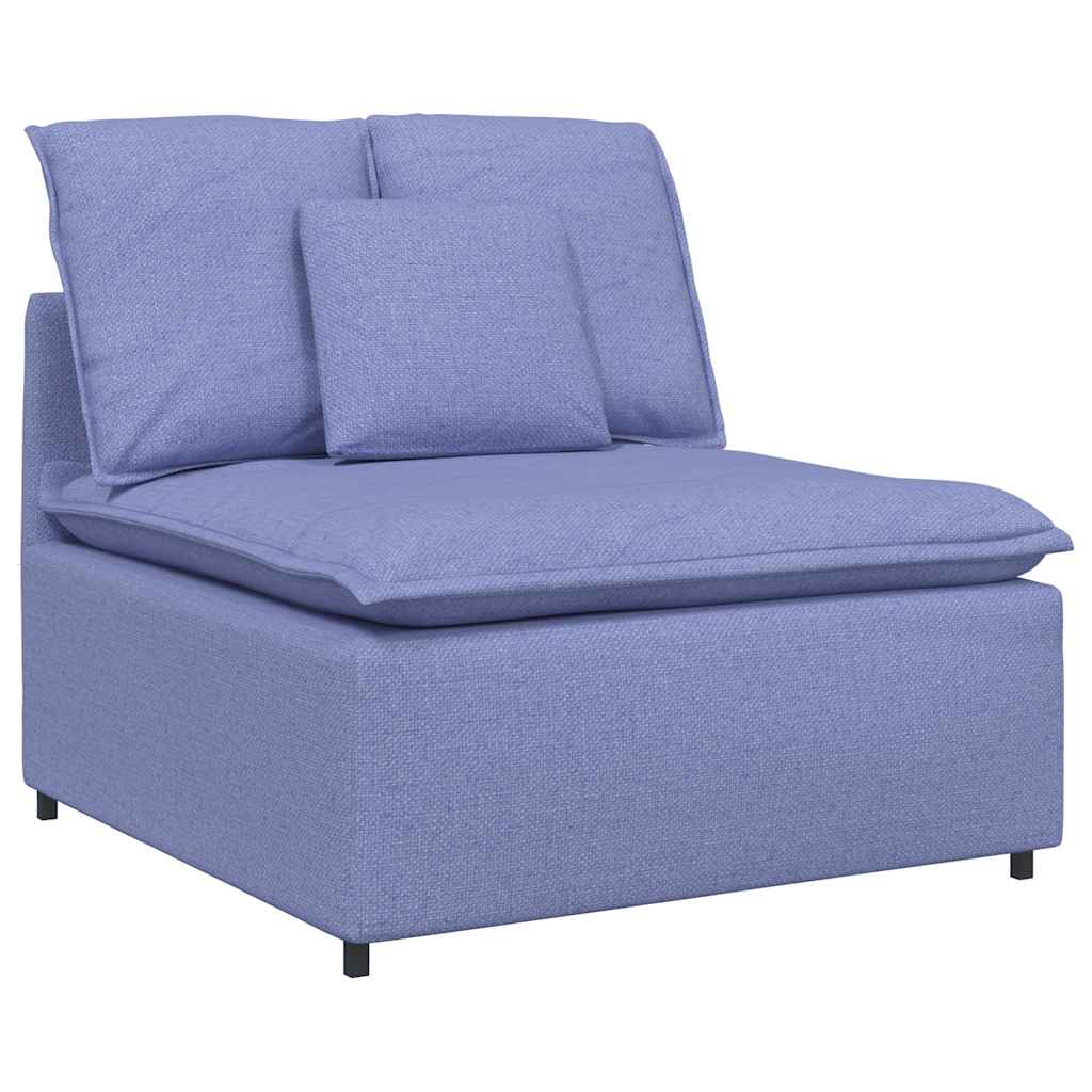 vidaXL Sofa modułowa z poduszkami Tkanina Jeans Niebieski