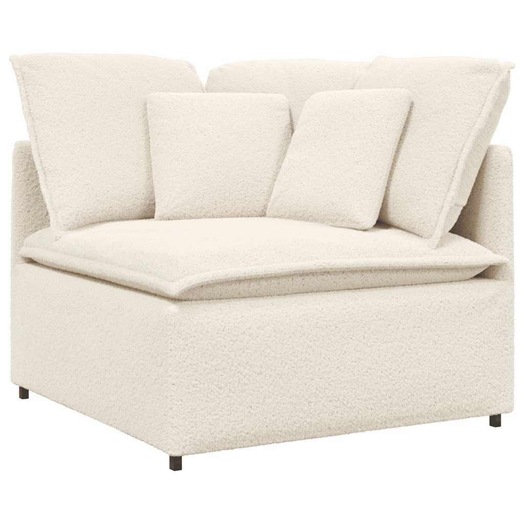 vidaXL Sofa modułowa z podnóżkiem i poduszkami Tkanina przypominająca