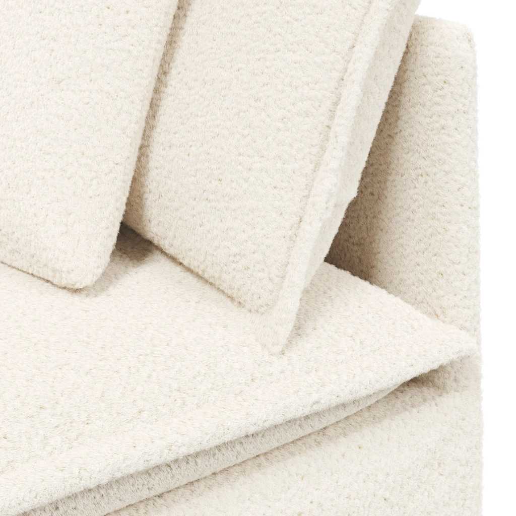 vidaXL Sofa modułowa z podnóżkiem i poduszkami Tkanina przypominająca