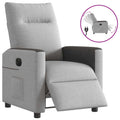 vidaXL Elektryczny fotel rozkładany Cloud Grey Fabric