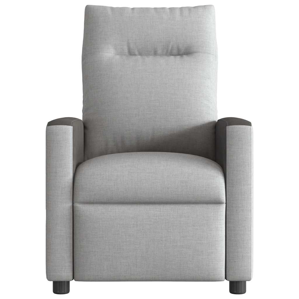 vidaXL Elektryczny fotel rozkładany Cloud Grey Fabric
