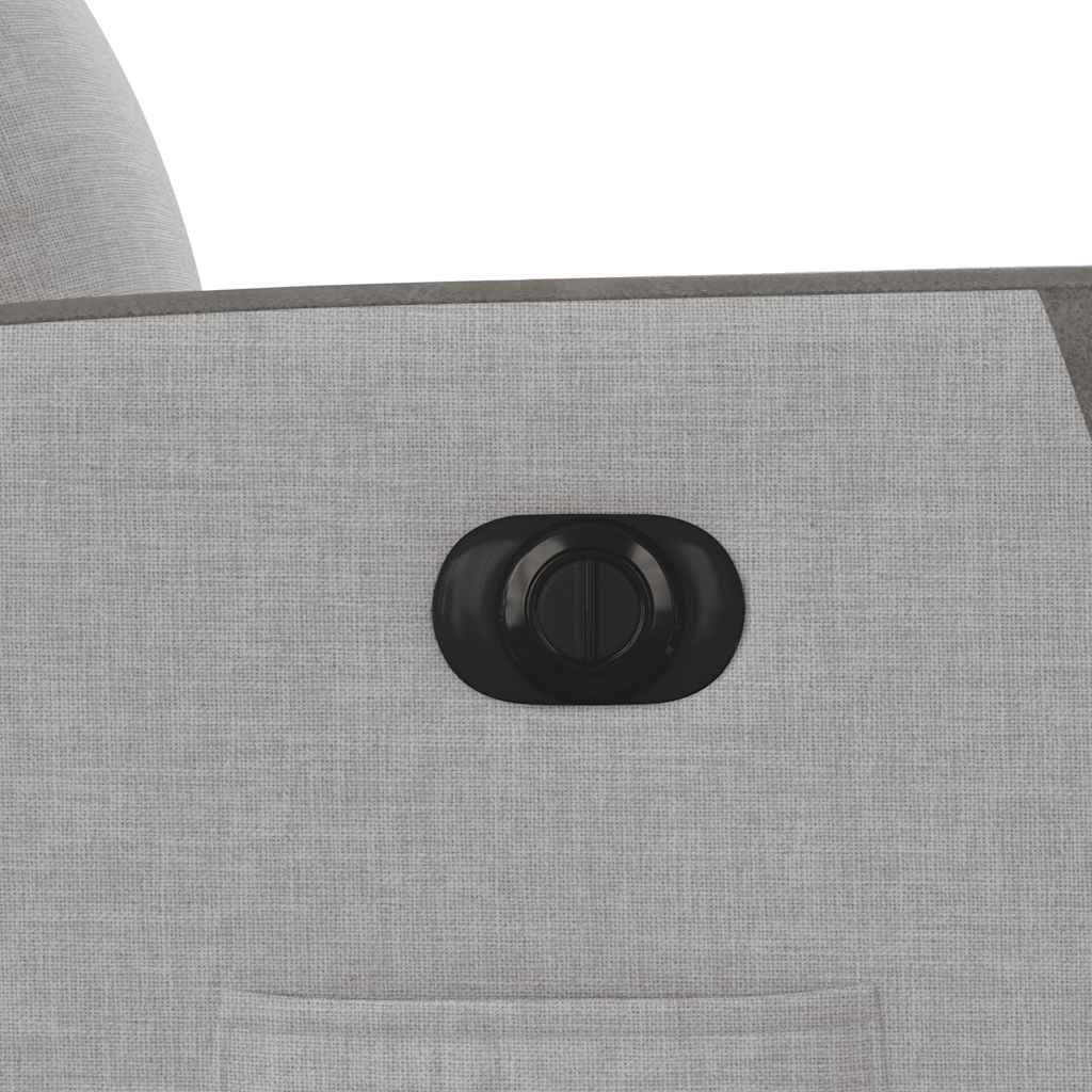 vidaXL Elektryczny fotel rozkładany Cloud Grey Fabric