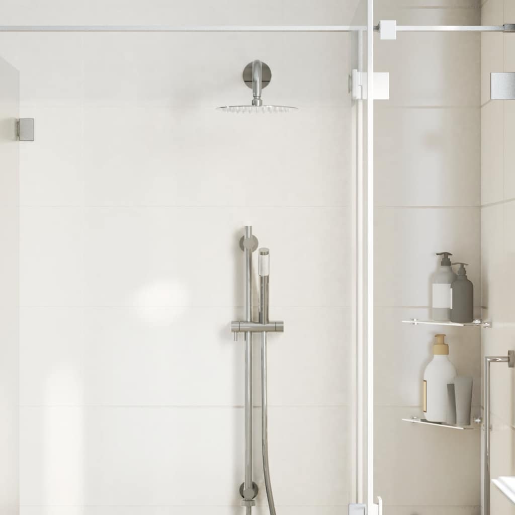 vidaXL Deszczownica prysznicowa ze stali nierdzewnej 304 20 cm okrągła