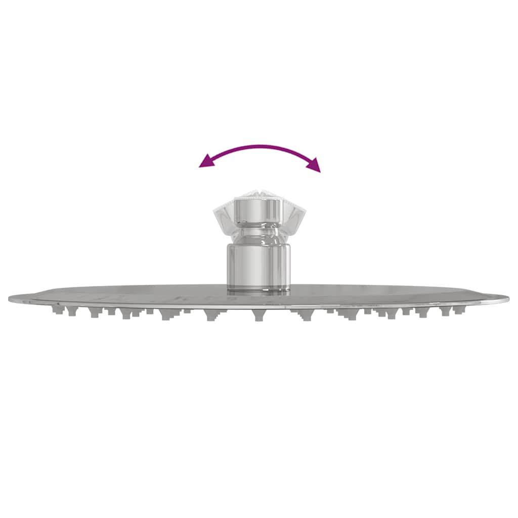 vidaXL Deszczownica prysznicowa ze stali nierdzewnej 304 20 cm okrągła