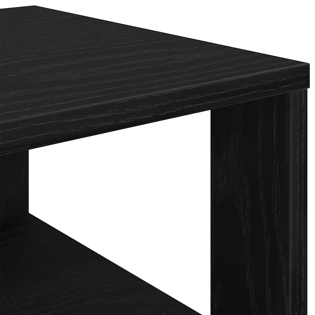 vidaXL Półka na buty, czarna, 61x32x87,5 cm, materiał drewnopochodny