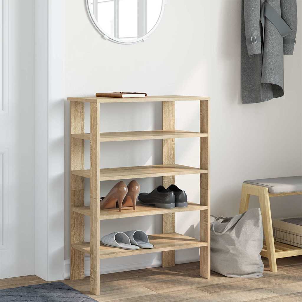 vidaXL Półka na buty, dąb sonoma, 61x32x87,5 cm