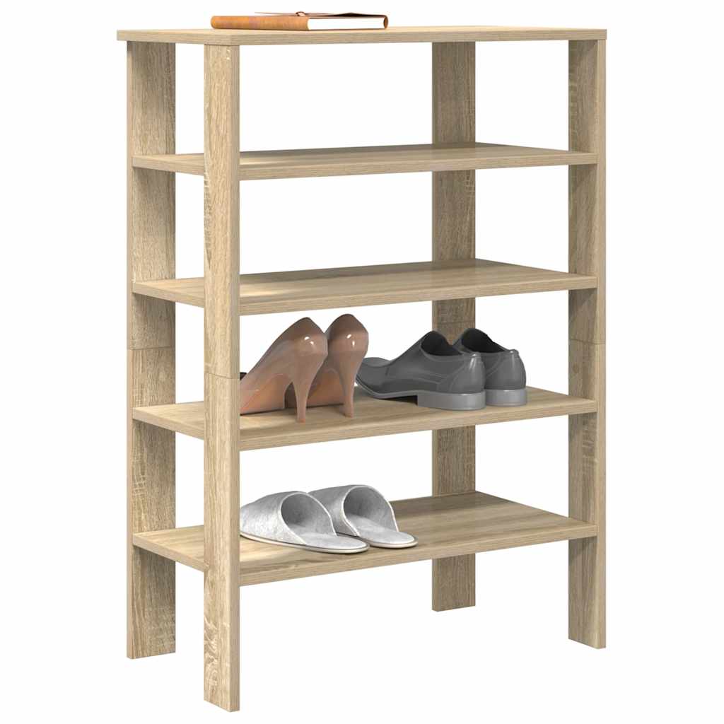 vidaXL Półka na buty, dąb sonoma, 61x32x87,5 cm