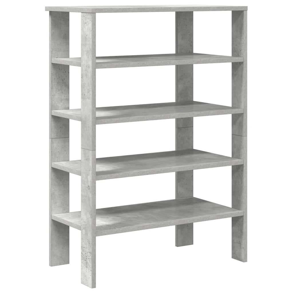 vidaXL Półka na buty, szarość betonu, 61x32x87,5 cm