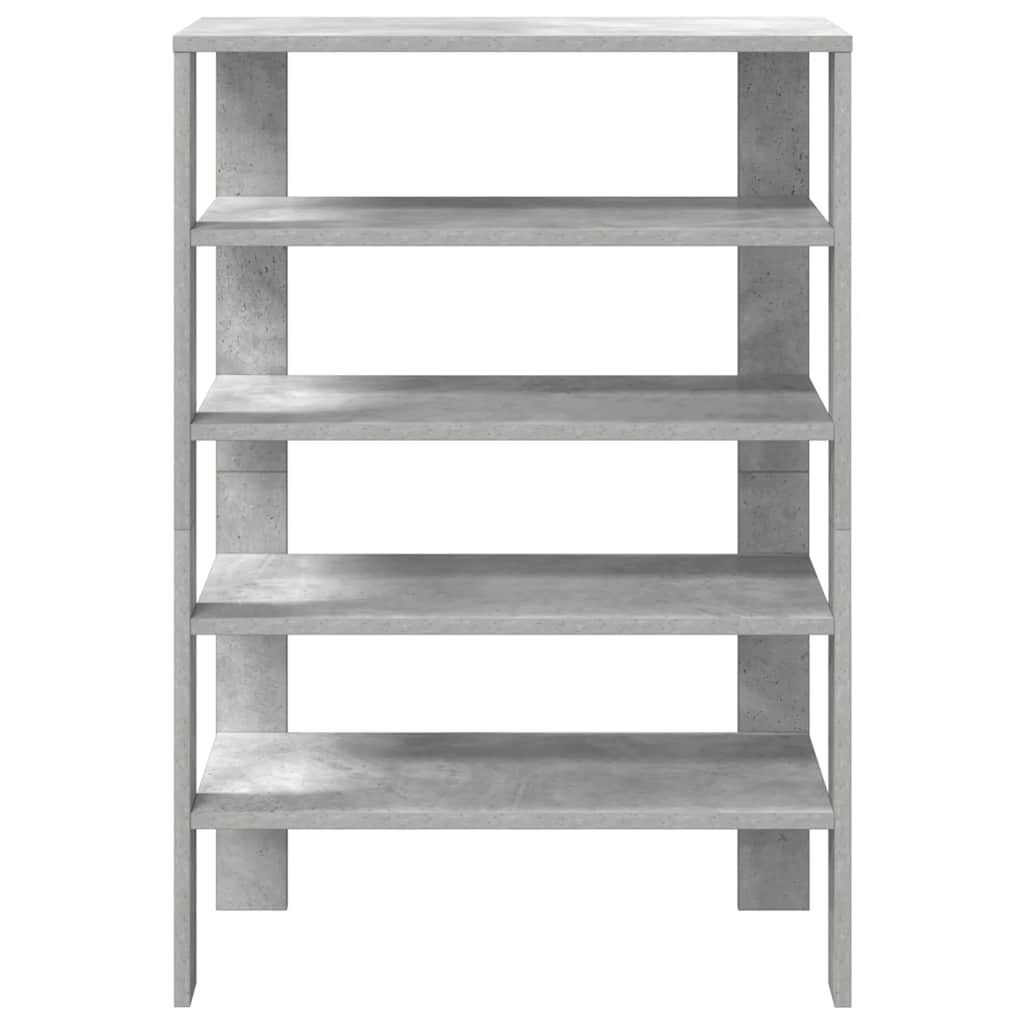 vidaXL Półka na buty, szarość betonu, 61x32x87,5 cm