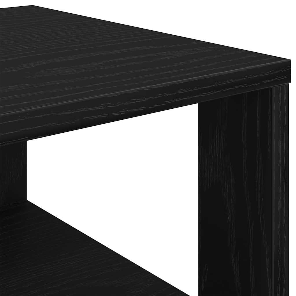 vidaXL Półka na buty, czarna, 61x32x105 cm, materiał drewnopochodny