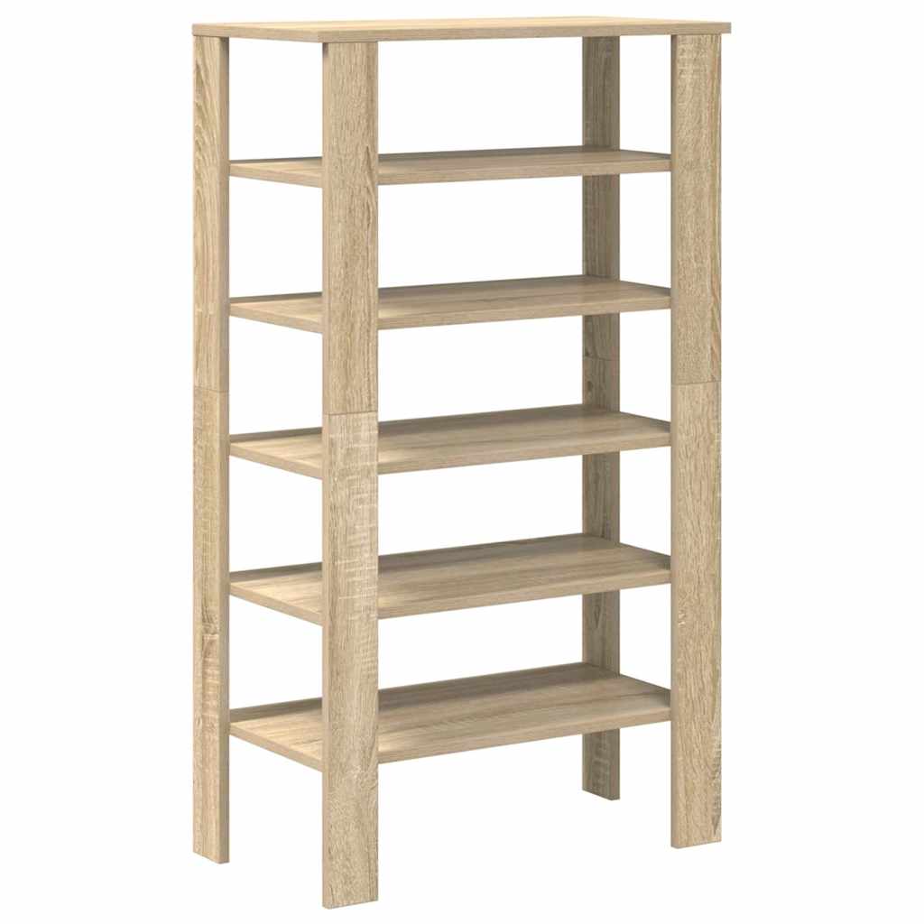 vidaXL Półka na buty, dąb sonoma 61x32x105 cm, materiał drewnopochodny