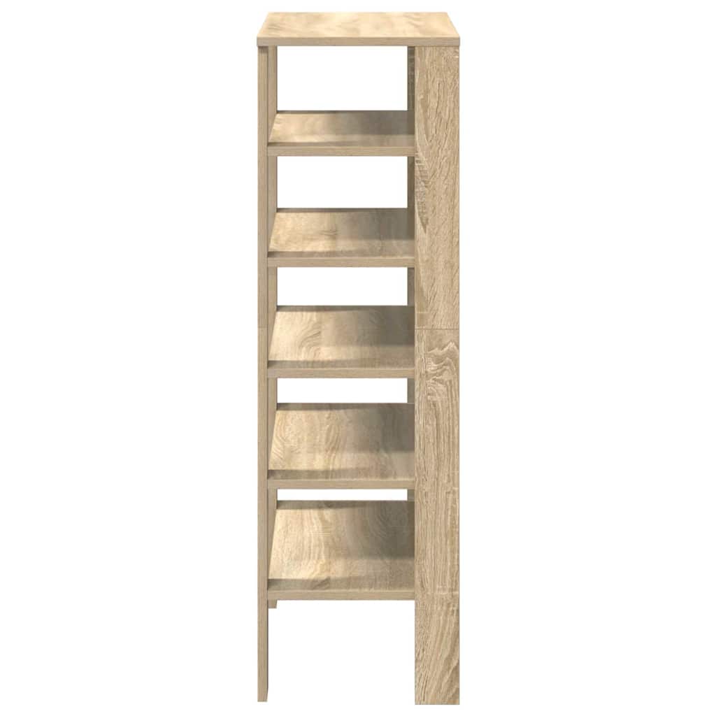 vidaXL Półka na buty, dąb sonoma 61x32x105 cm, materiał drewnopochodny