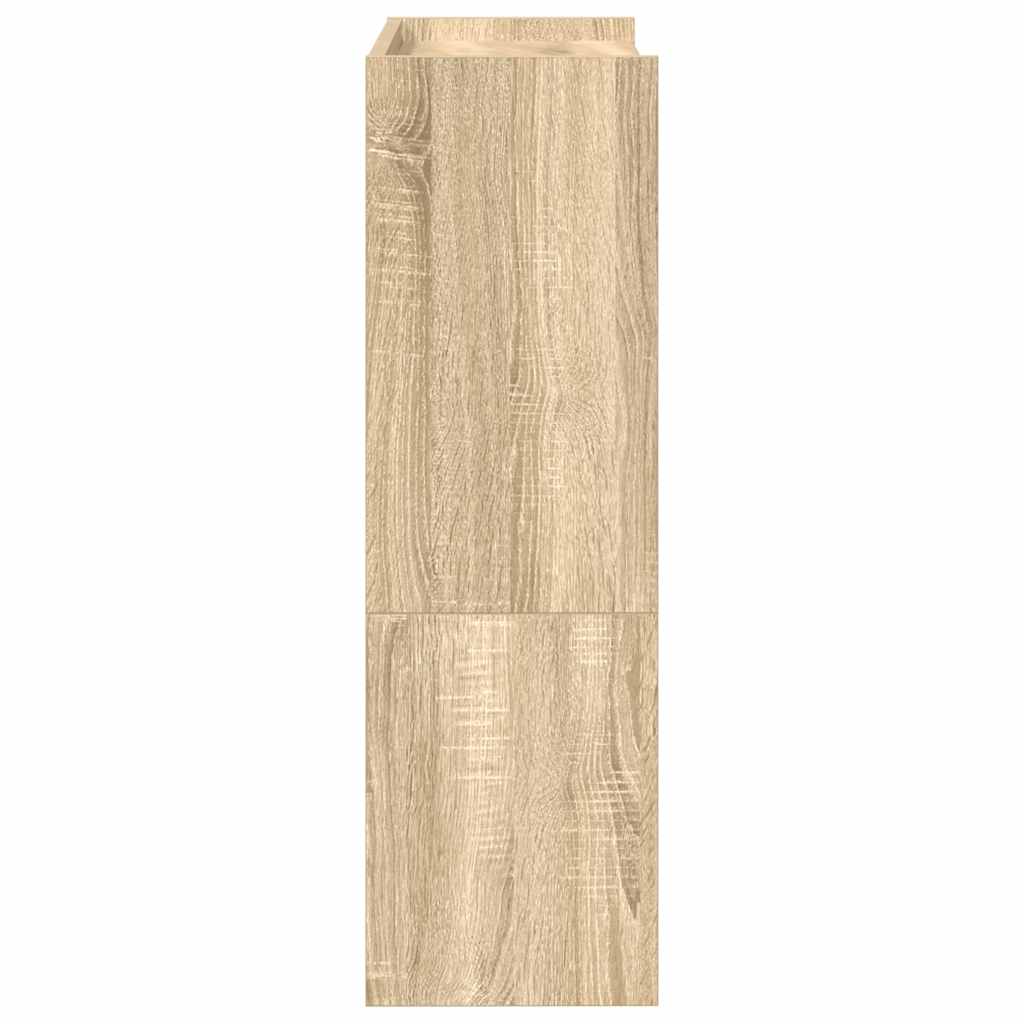 vidaXL Stojak na buty, dąb sonoma 60x25x81 cm, materiał drewnopochodny