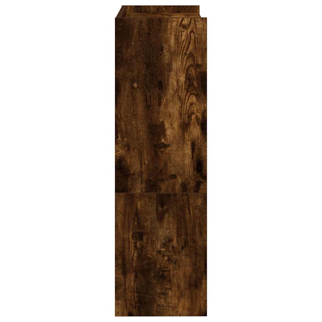 vidaXL Półka na buty, przydymiony dąb, 60x25x81 cm