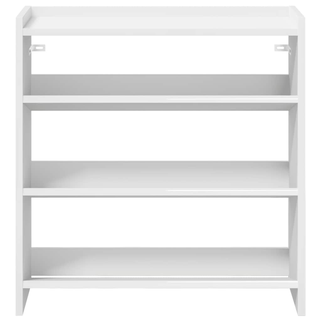 vidaXL Stojak na buty, biała, 60x25x62 cm, materiał drewnopochodny