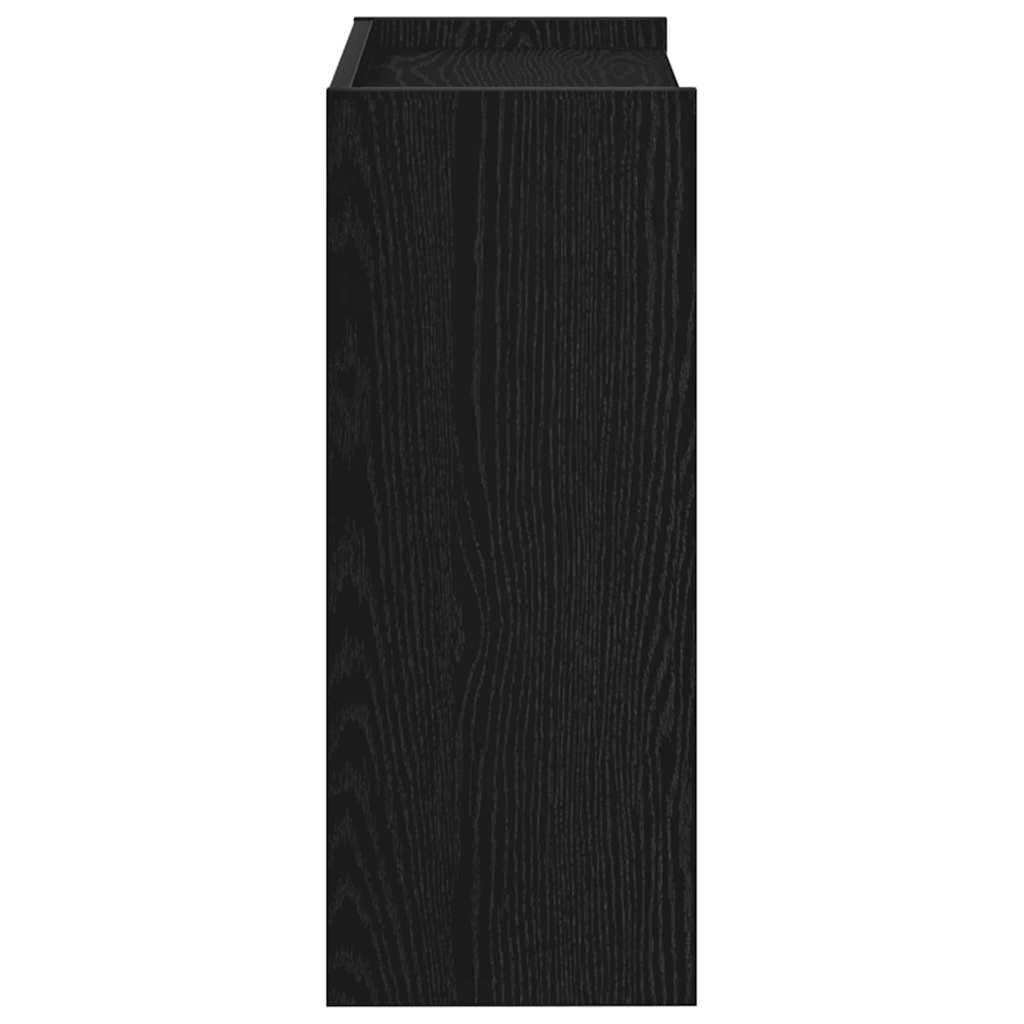 vidaXL Stojak na buty, czarna, 60x25x62 cm, materiał drewnopochodny