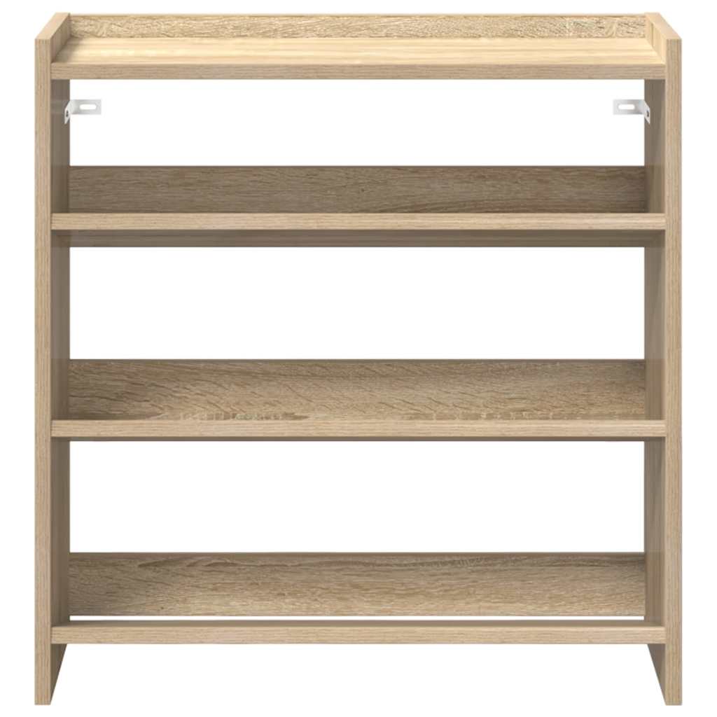 vidaXL Stojak na buty, dąb sonoma 60x25x62 cm, materiał drewnopochodny