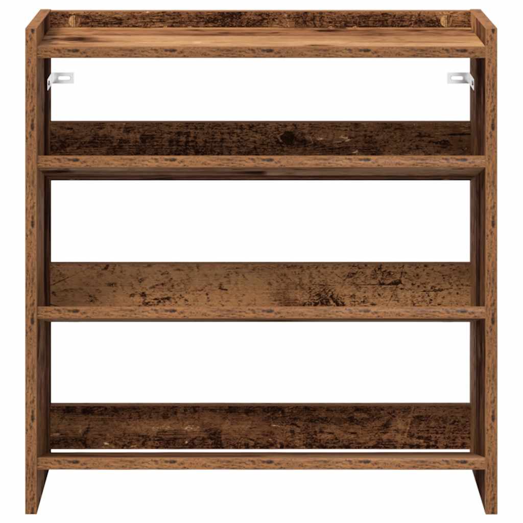 vidaXL Stojak na buty, stare drewno, 60x25x62 cm
