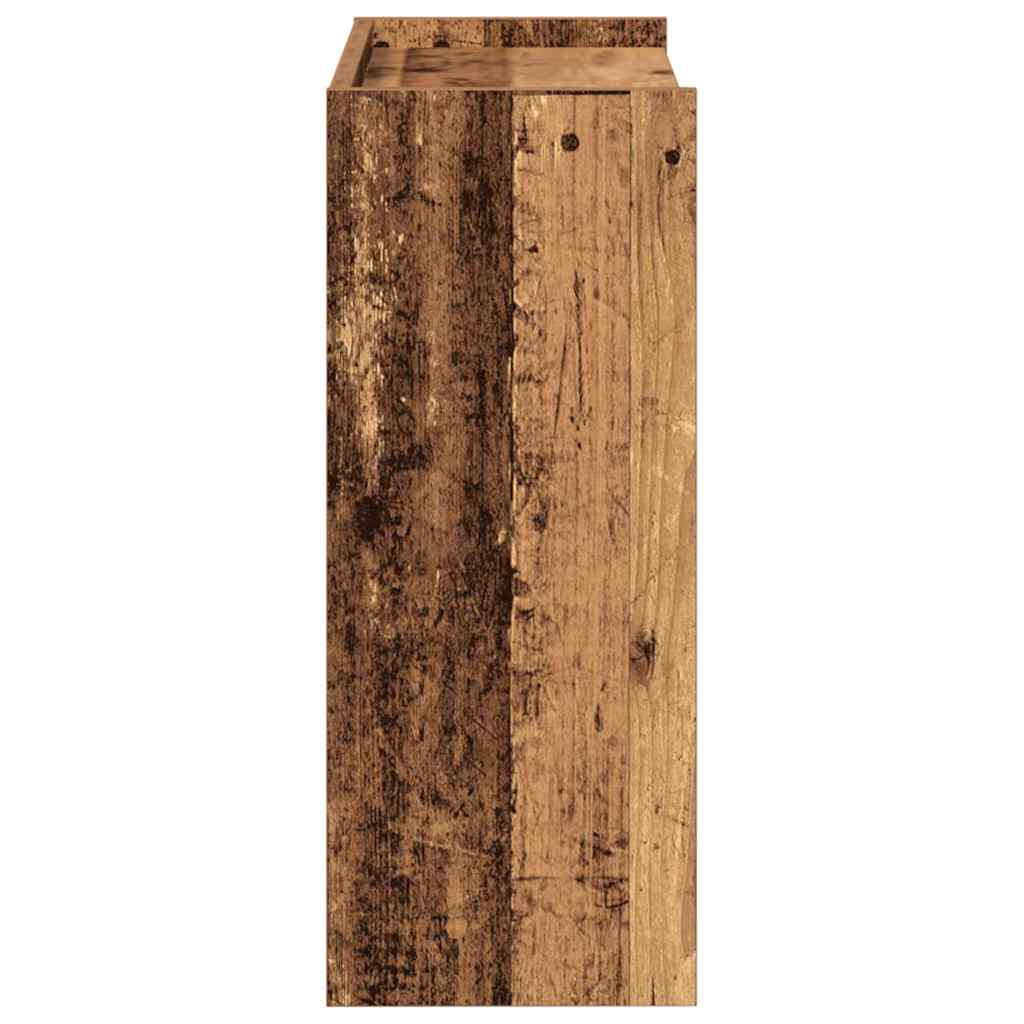 vidaXL Stojak na buty, stare drewno, 60x25x62 cm