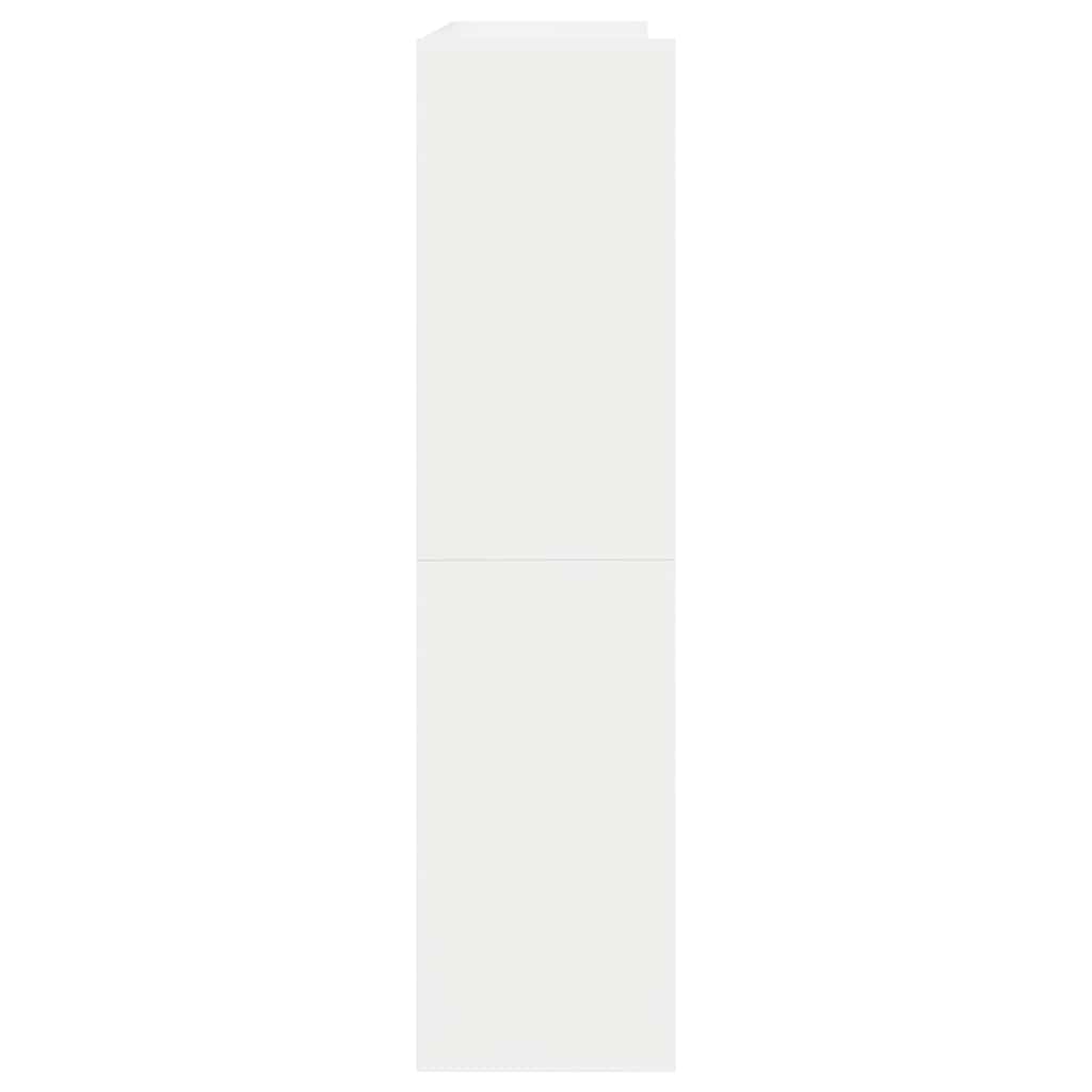 vidaXL Stojak na buty, biała, 80x25x100 cm, materiał drewnopochodny